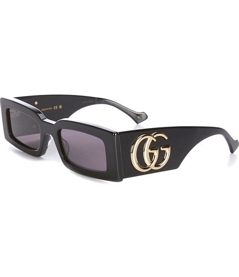 gucci rectangular optyl sunglasses|Gucci generation 53mm rectangular sunglasses.